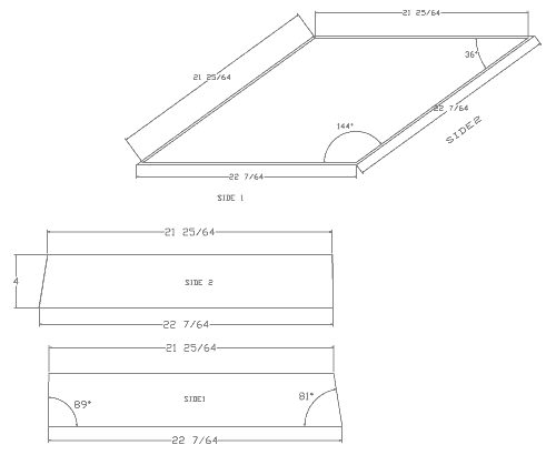 Plan & Elevations of Diamond Building