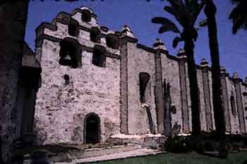 Mission San Gabriel, Digitally stylized