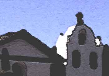 Mission Santa Ines, Enlarged Section